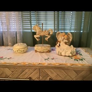 Set of Vintage Fine Porcelain Musicals